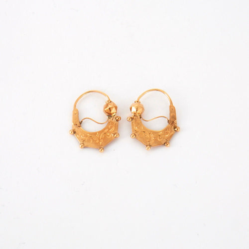 Boucles d'oreilles Créoles Savoyarde Or 58 Facettes