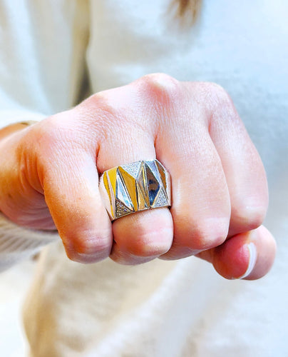 Bague Bague Versace en or blanc et diamants 58 Facettes