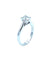 Boucles d'oreilles 46 Cartier. Solitaire 1895, platine et diamant GIA 58 Facettes
