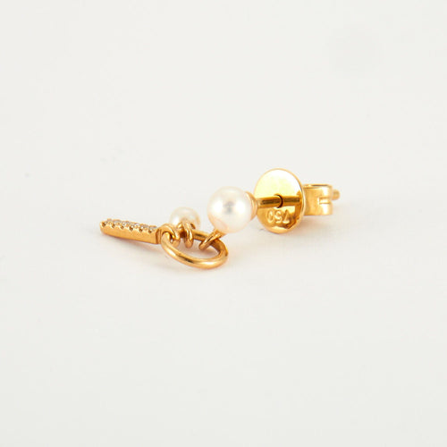 Boucles d'oreilles Boucles d'oreilles diamants & perle 58 Facettes