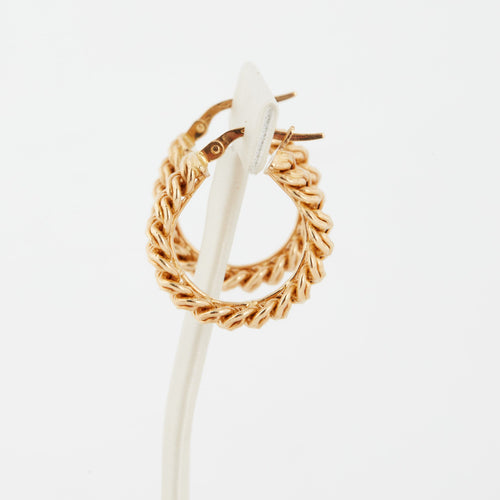 Boucles d'oreilles Créoles maille américaine Or jaune 58 Facettes REF 9083/18