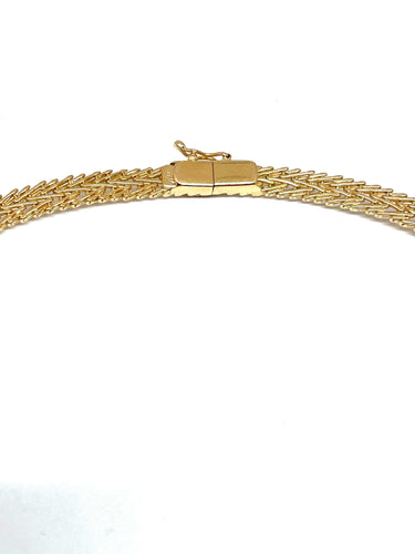 Collier Collier ruban en or jaune rubis et diamants 58 Facettes
