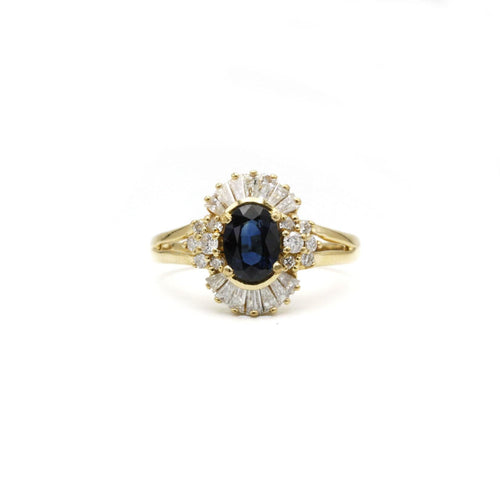Bague 53 Bague Saphir & Diamants 58 Facettes 230217R