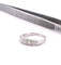 Bague Alliance ancienne en Or blanc & diamants 58 Facettes