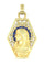 Pendentif MÉDAILLE VIERGE ANCIENNE PLIQUE À JOUR 58 Facettes 053371