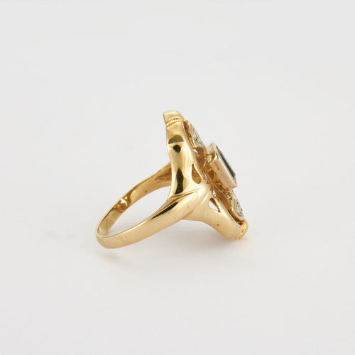 Bague Bague or jaune saphir 58 Facettes 2474