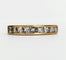 Bague 54 Demi alliance diamants princesse or jaune 58 Facettes 1-110/3