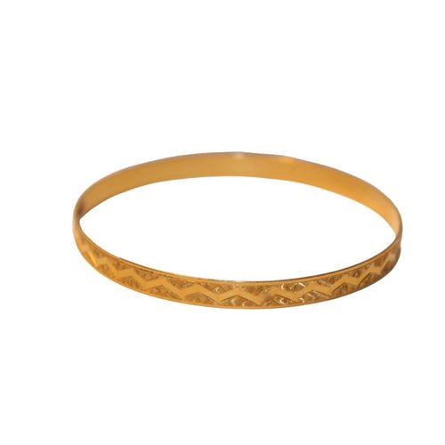 Bracelet 2 Bracelets Or jaune décor géométrique 58 Facettes 11183