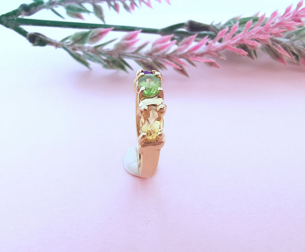 Bague 54.5 Bague Pierres fines Or Jaune 58 Facettes AA 1631