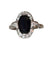Bague 53 Bague Art Déco Saphir foncé Et Diamants 58 Facettes 538