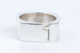 Bague 63 Versani - Bague carrée en Argent 58 Facettes BQHOMVIE84BU-100