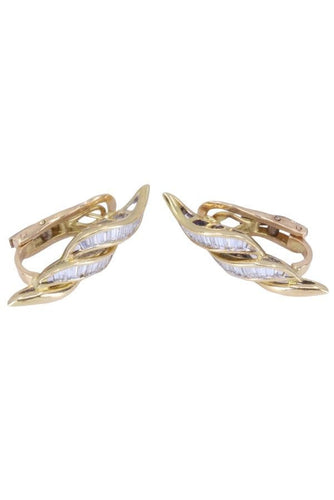 Boucles d'oreilles BOUCLES D'OREILLES DIAMANTS BAGUETTES 58 Facettes 075711