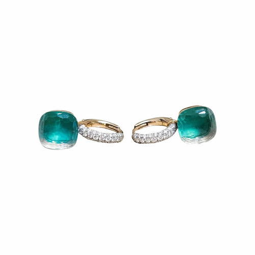 Boucles d'oreilles Pomellato - Boucles d'oreilles Nudo Topaze Diamants 58 Facettes 1-1352/4