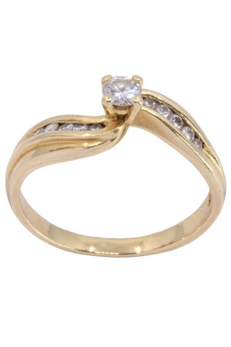Bague 53 BAGUE MODERNE DIAMANTS 58 Facettes 071671