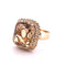 Bague Bague citrine dans un décor tressé 58 Facettes