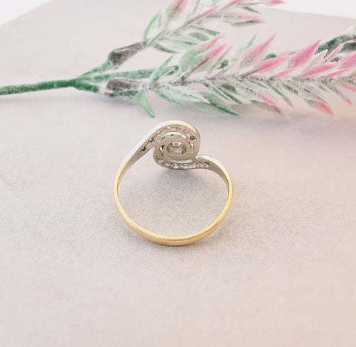 Bague 52.5 Bague de fiançailles Tourbillon Diamants 58 Facettes AA 1487