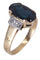 Bague 58 BAGUE ANCIENNE SAPHIR ET DIAMANTS 58 Facettes 072451