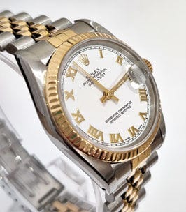 Montre Montre Rolex Datejust 31mm or et acier réf 68273 58 Facettes 1-882/3