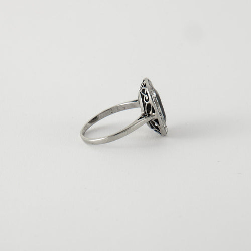 Bague 51 Bague Saphir Diamants 58 Facettes