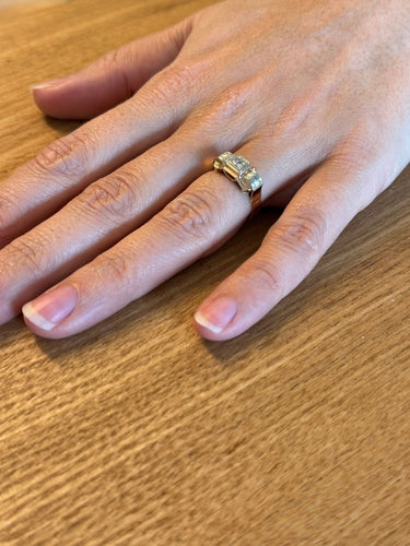 Bague 54 Bague Tank Or Diamants 58 Facettes 3142/1