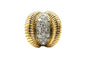 Bague 53 Bague Rétro 1950 or jaune, platine et diamants 58 Facettes