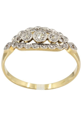 Bague BAGUE DIAMANTS ART-NOUVEAU 58 Facettes 040301