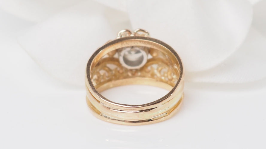 Bague 52 Bague Or rose Diamant 58 Facettes 32479