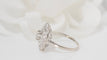 Bague Bague Art Déco double entourage de diamants en or blanc et platine 58 Facettes 31669