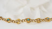 Bracelet Bracelet En Or Jaune, Perles Fines Et Turquoises 58 Facettes 31737