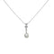 Collier Collier diamants et perle fine, or blanc. 58 Facettes 30725