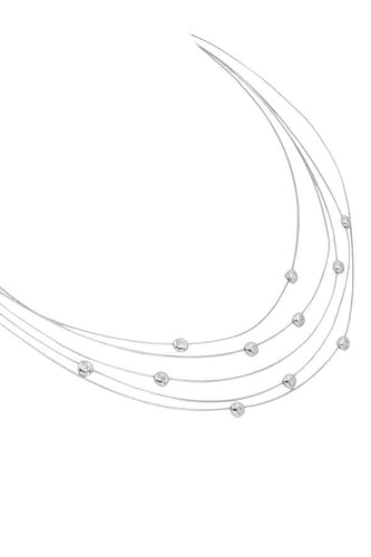 Collier COLLIER MODERNE  MULTI RANGS DIAMANTS 58 Facettes 048661