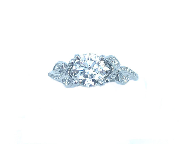Bague 52 Solitaire De Beers platine et diamants dont 1.01GIA 58 Facettes