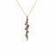 Collier Collier or jaune, diamants bruns et blancs 58 Facettes P1L14