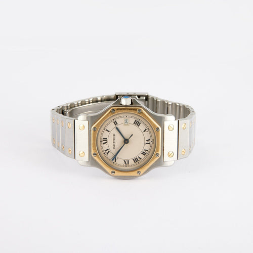 Montre Cartier - montre Santos octogonale 58 Facettes P6L5