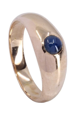 Bague 48 BAGUE JONC ANGLAIS SAPHIR CABOCHON 58 Facettes 064561