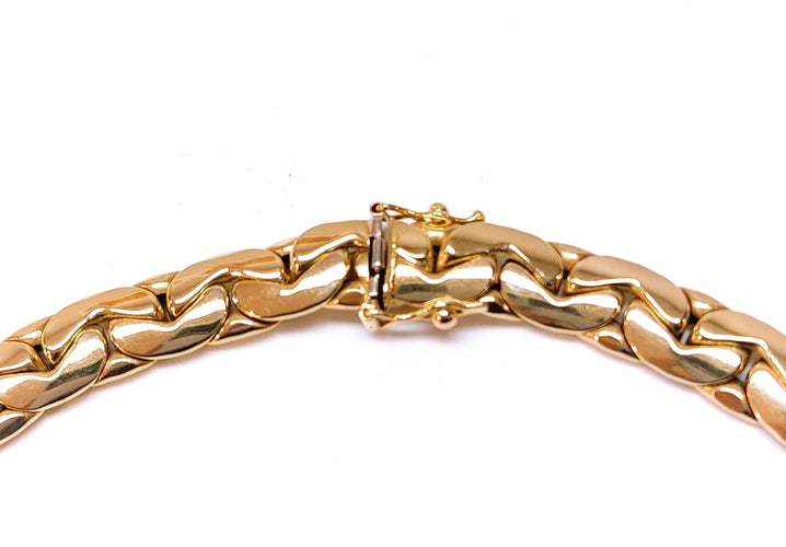 Collier COLLIER MAILLE HARICOT OR JAUNE 58 Facettes Col.Haric-848/1