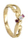 Bague BAGUE NAPOLÉON III DIAMANT ET GRENATS 58 Facettes 054971