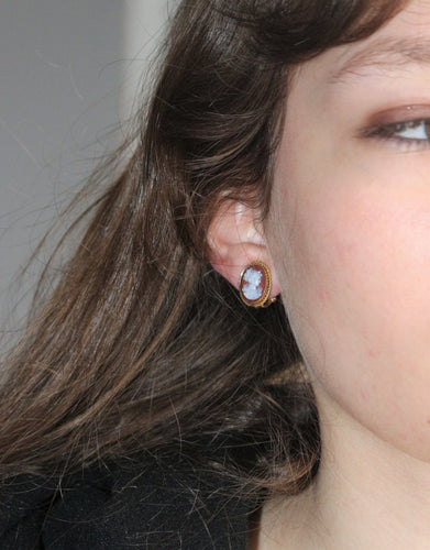 Boucles d'oreilles Boucles d'Oreilles Camées XIXe 58 Facettes 459.2