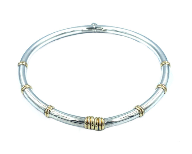 Collier Lalaounis. Collier argent et or jaune 58 Facettes