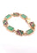 Bracelet Bracelet diamants, émeraudes, saphirs, rubis et jade vert 58 Facettes