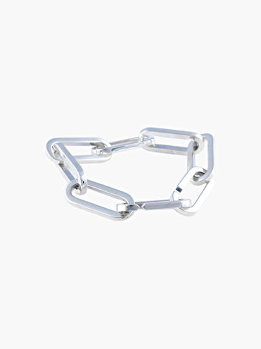 Bracelet Bracelet Dinh Van Argent Maillon XL 58 Facettes