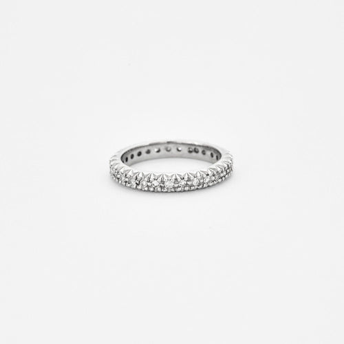 Bague 56 Alliance américaine diamants 0.80ct 58 Facettes EL2-149