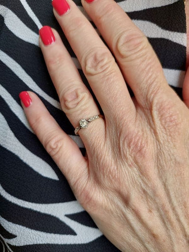 Bague 55 BAGUE SOLITAIRE DIAMANTS 0.25 CARAT 58 Facettes 072741
