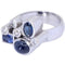 Bague 55.5 Bague moderne Or jaune Saphirs Diamants 58 Facettes 077201