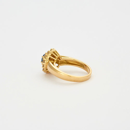 Bague 53 Bague jonc Saphir Diamants 58 Facettes ALGU28