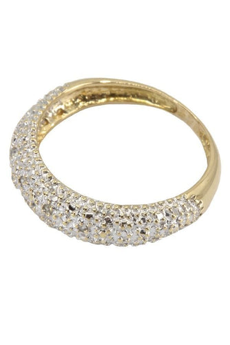 Bague 50.5 BAGUE JONC DIAMANTÉ 58 Facettes 039051
