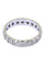 Bague Alliance or blanc, diamants 58 Facettes 064141