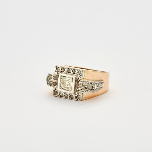 Bague 53 Bague Tank Diamant coussin 0.80ct 58 Facettes B807