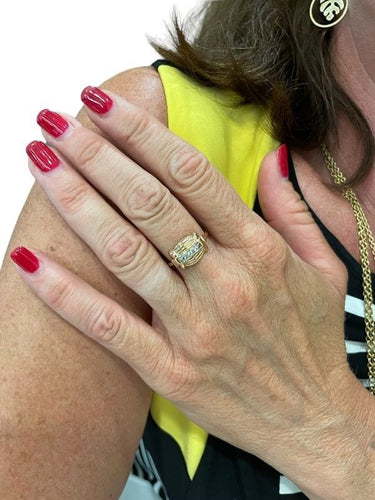 Bague BAGUE DIAMANTS ANNÉES 50' 58 Facettes 053711