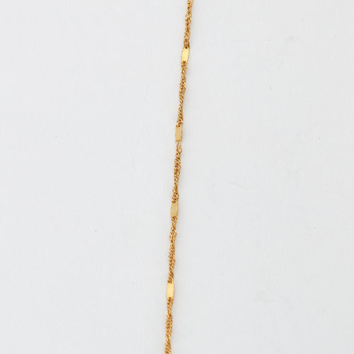 Collier Chaîne fine maille fantaisie or jaune 58 Facettes